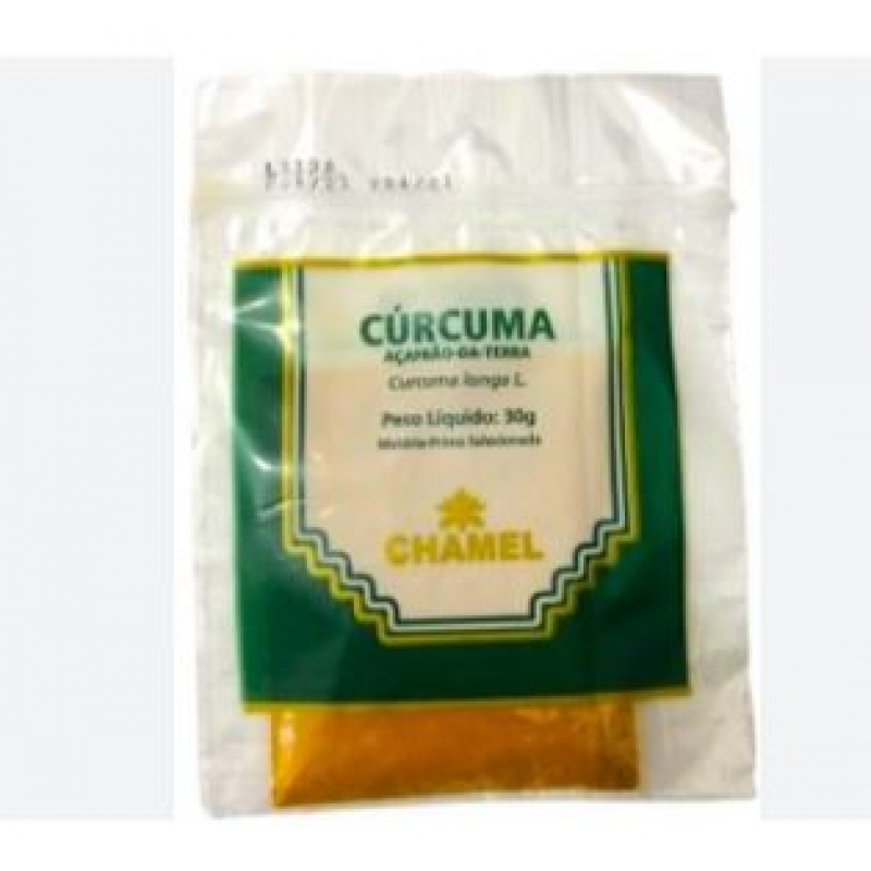 PACOTE CURCUMA 30 GRAMAS - CHAMEL