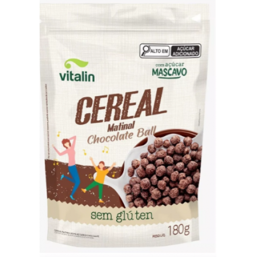 CEREAL MATINAL CHOCOLATE BALL SEM GLUTEN 180 GRAMAS