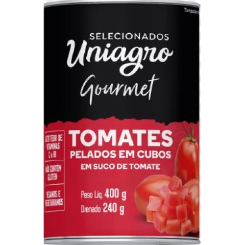 TOMATES PELADOS EM CUBOS UNIAGRO