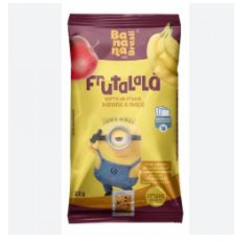 BARRA DE FRUTAS FRUTALALA BANANA E MAÇÃ - 22 GRAMAS