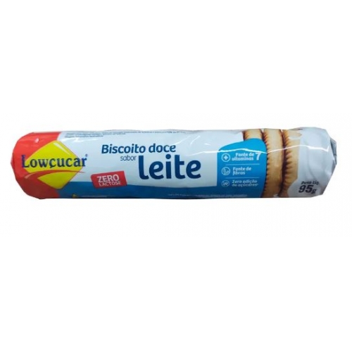 BISCOITO DOCE LEITE LOW ZERO AÇUCAR 95G