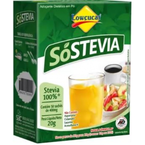 LOWÇUCAR SOSTEVIA SACHET 50 X 500MG