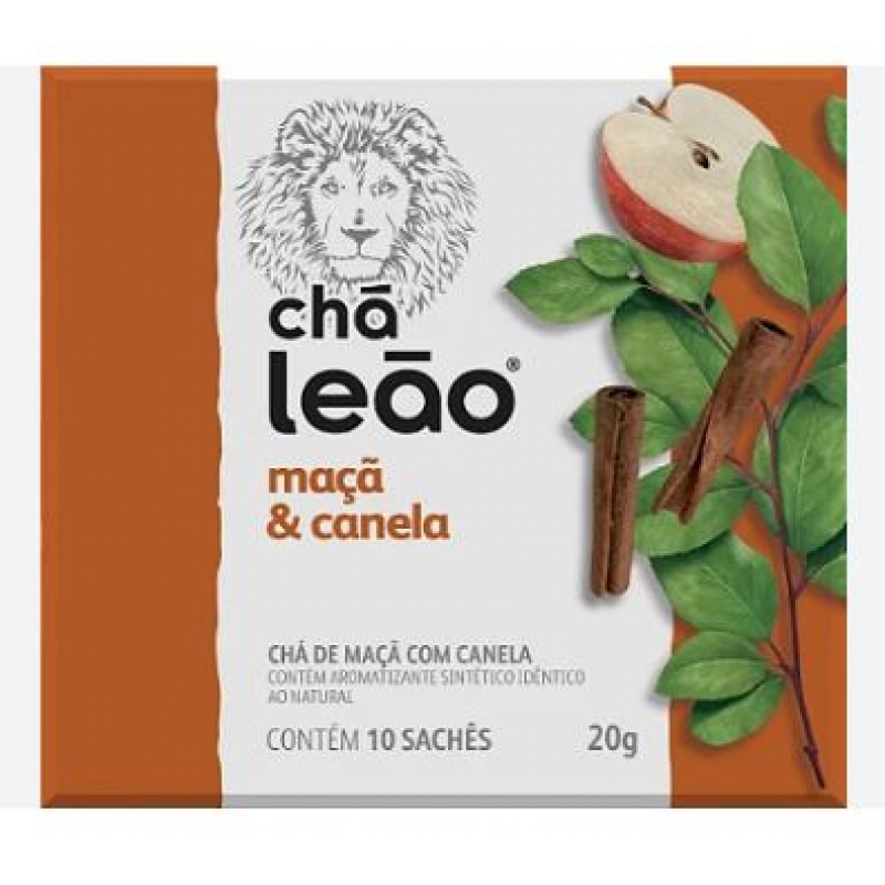 CHA LEAO MACA E CANELA 10 SACHES DE 2G - CHA LEAO