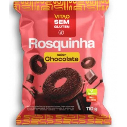 ROSQUINHA SEM GLUTEN SABOR CHOCOLATE 110G -VITAO- 5447