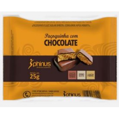 PAÇOCA COM CHOCOLATE 25GR SPHINUS