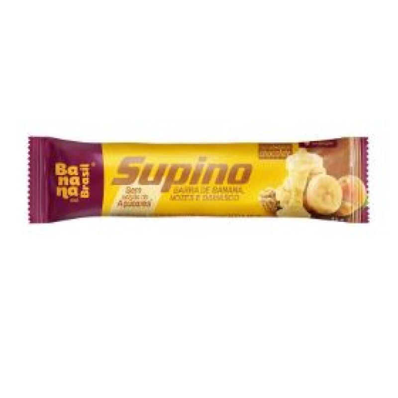 BARRA DE FRUTA SUPINO ZERO BANANA, NOZES E DAMASCO20 UN DE 24 GR. - BANANA BRASI