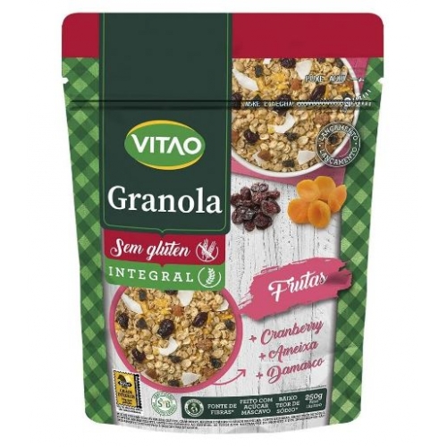 GRANOLA INTEGRAL FRUTAS 250G - VITAO 0386