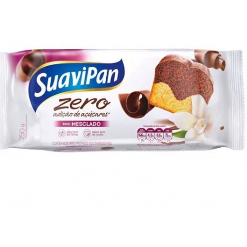 BOLO MESCLADO ZERO AÇUCAR 250G SUAVIPAN