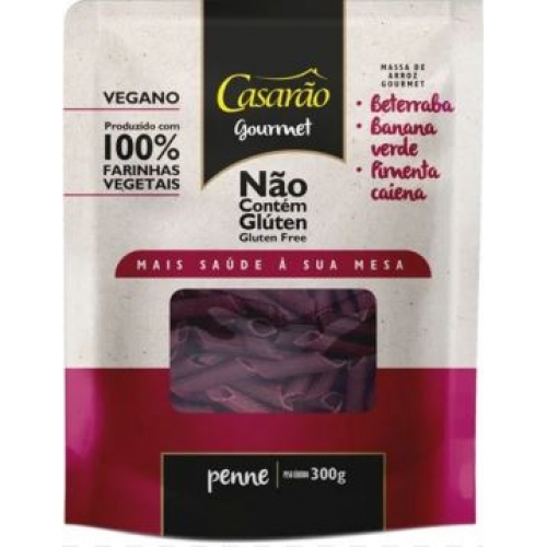 MASSA MACARRÃO BETERRABA,BAN VERDE,C/PIM 300G