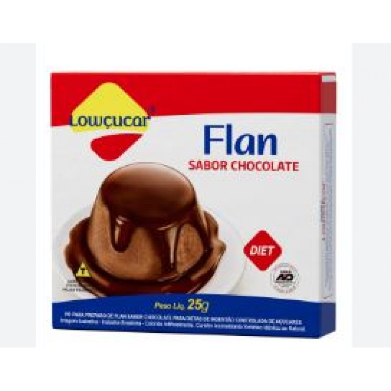 FLAN LOWCUCAR CHOCOLATE 25 GRAMAS