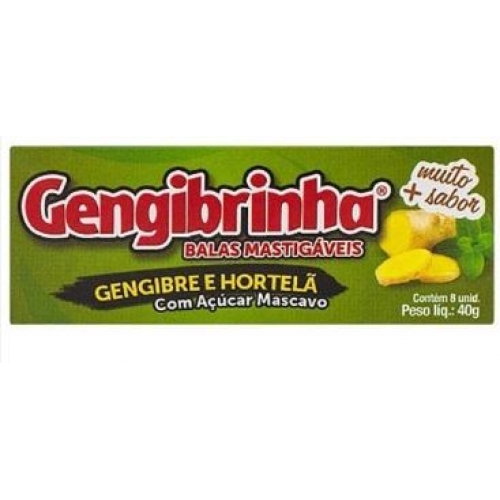 BALA MASTIGAVEL GENGIBRINHA HORTELA 40G