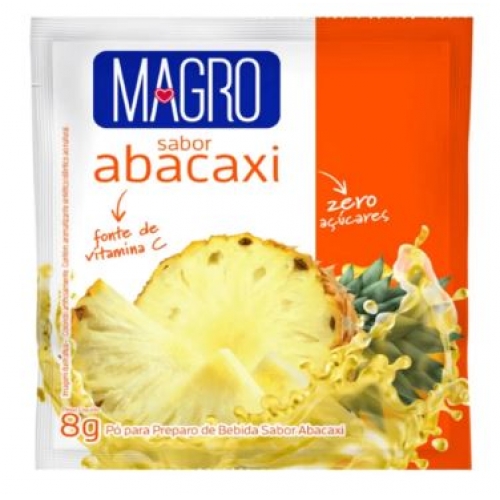 SUCO MAGRO SABOR ABACAXI 8G