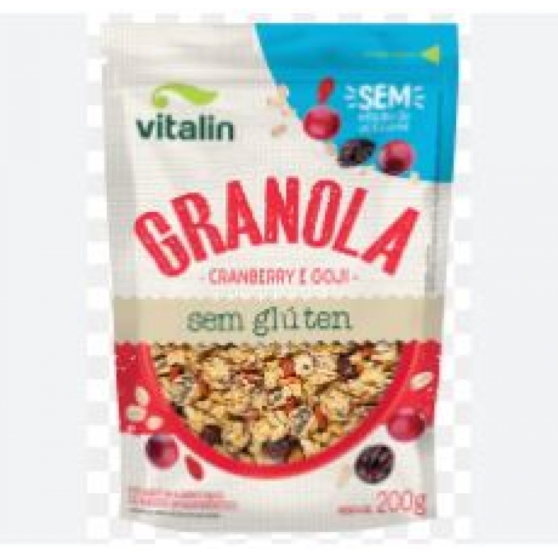 GRANOLA SEM GLUTEMZER ACUCAR CRANBERRY E GOJI 200 GRAMA VITALIN