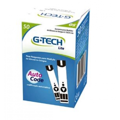 TIRAS DE GLICEMIA G-TECH LITE COM 50