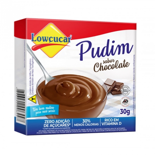 PUDIM SABOR CHOCOLATE 30G LOWÇUCAR