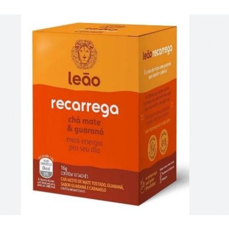 CHA LEAO FUNCIONAIS RECARREGA 10 SACHES DE 1,6G - CHA LEAO