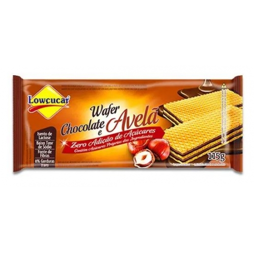 WAFER ZERO ACUCAR LOW CHOCOLATE E AVELA 115G