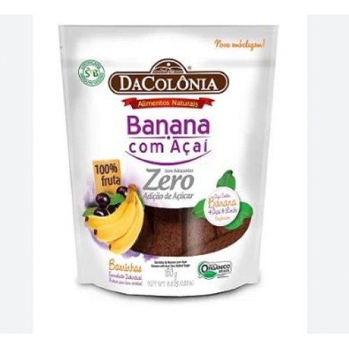 BARRINHA DE BANANA COM ACAI ZERO 20X150GR