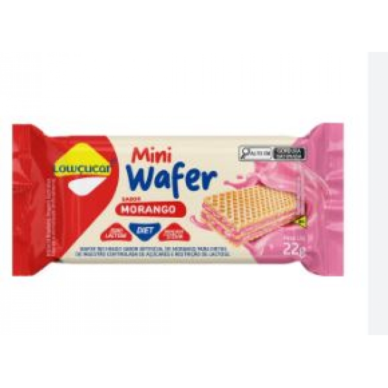 MINI WAFER CARTUCHO 2 UNIDADES MORANGO ZERO ACUCAR LOW