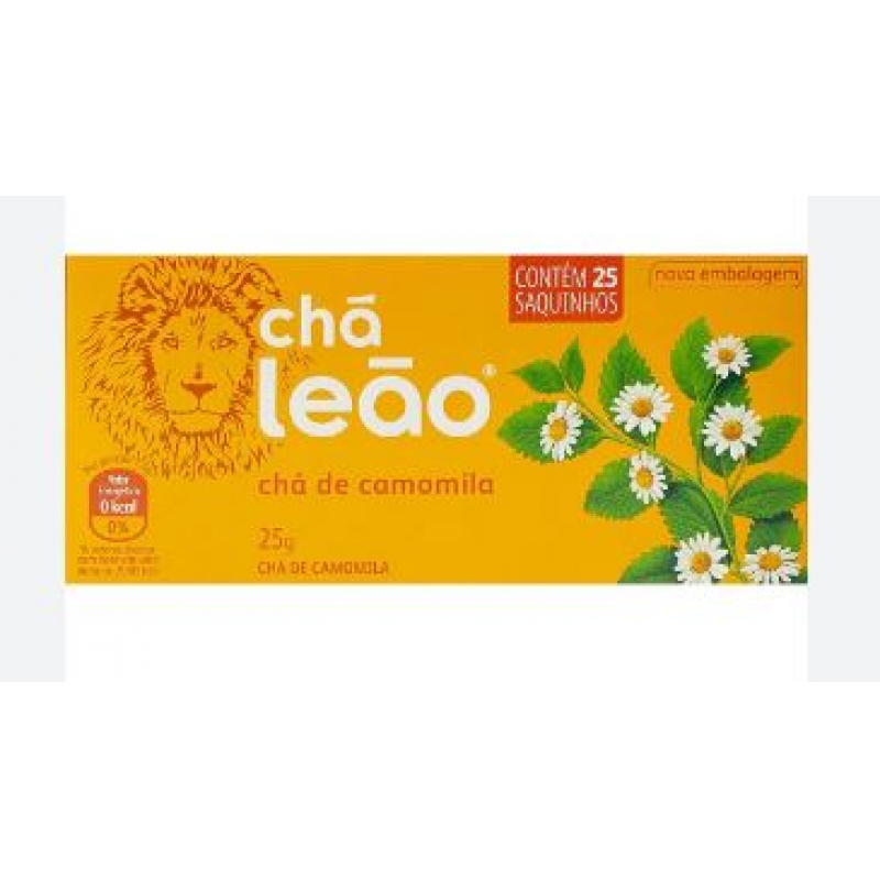 CHA DE CAMOMILA 25 SACHES DE 1,0G - CHA LEAO