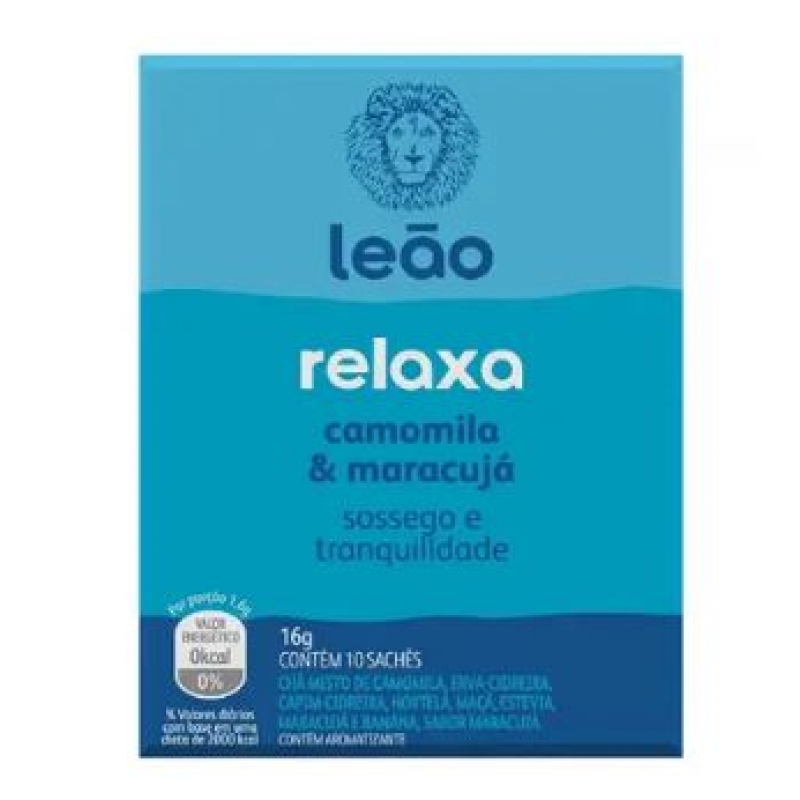 CHA LEAO FUNCIONAIS RELAXA 10 SACHES DE 1,6G - CHA LEAO