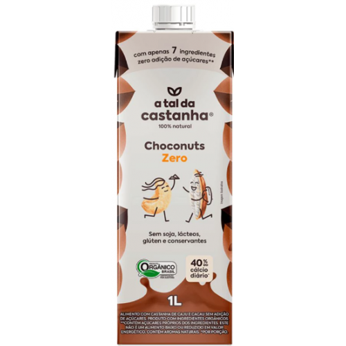 BEBIDA VEGETAL CHOCONUTS ZERO 1L A TAL DA CASTANHA