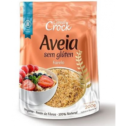 AVEIA S/G FARELO 200G LEVE CROC LEVE CROC