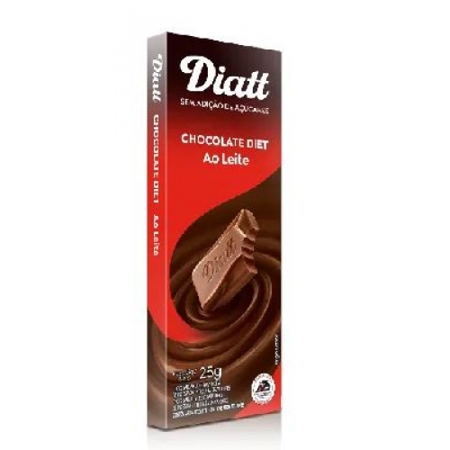 CHOCOLATE DIET AO LEITE 25G DIATT