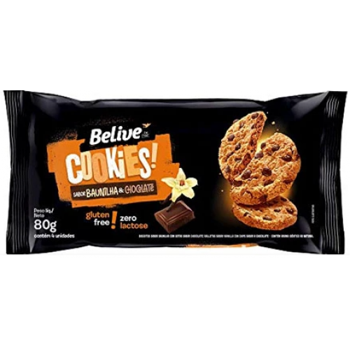 COOKIES BAUNILHA E CHOCOL S/AÇUCAR 67G BELIVE