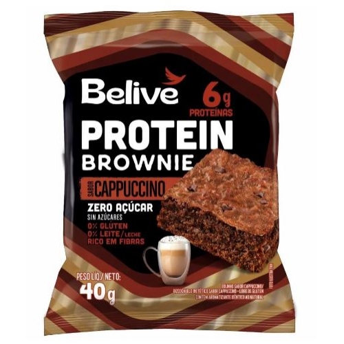 BROWNIECAPPUCINO PROTEIN ZERO 40GR BELIVE