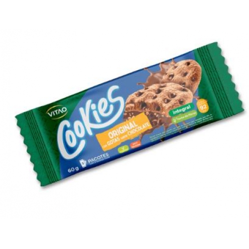 COOKIES INTEGRAL TRADICIONAL GOTAS DE CHOCOLATE 60G -VITAO- 5438