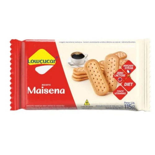 BISCOITO MAISENA ZERO AÇUCAR ZERO LACTOSE 140G LOWÇUCAR