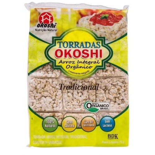 TORRADA DE ARROZ TRADIC ORGANICA 75G OKOSHI