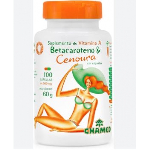 BETACAROTENO 500MG 100 CAPSULAS CHAMEL