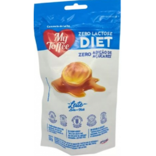 BALA MY TOFFEE S/ AÇUCAR S/ LACTOSE LEITE 52G