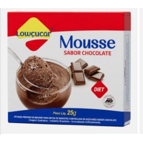 MOUSSE SABOR CHOCOLATE 25G LOWÇUCAR