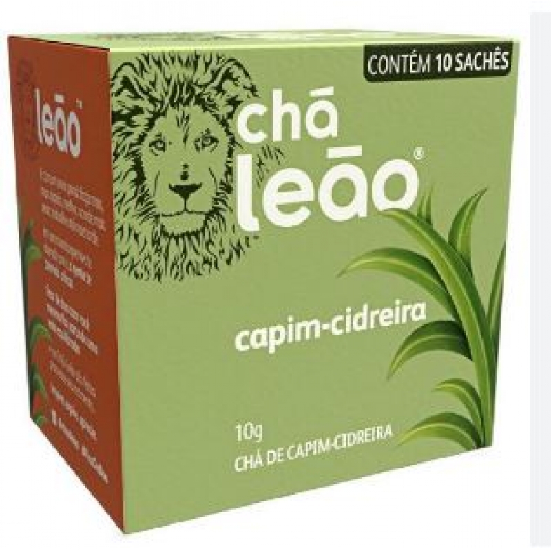 CHA DE CAPIM CIDREIRA 10 SACHES DE 1G - CHA LEAO