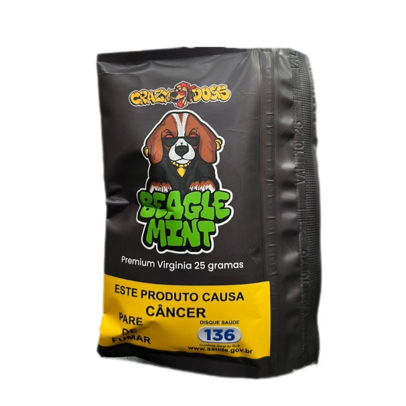 TABACO CRAZYDOGS BEAGLE MINT VIRGINIA PREMIUM 25G