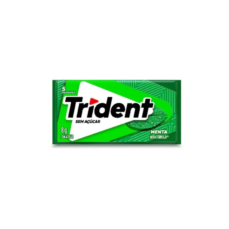 CHICLETE TRIDENT MENTA 8G