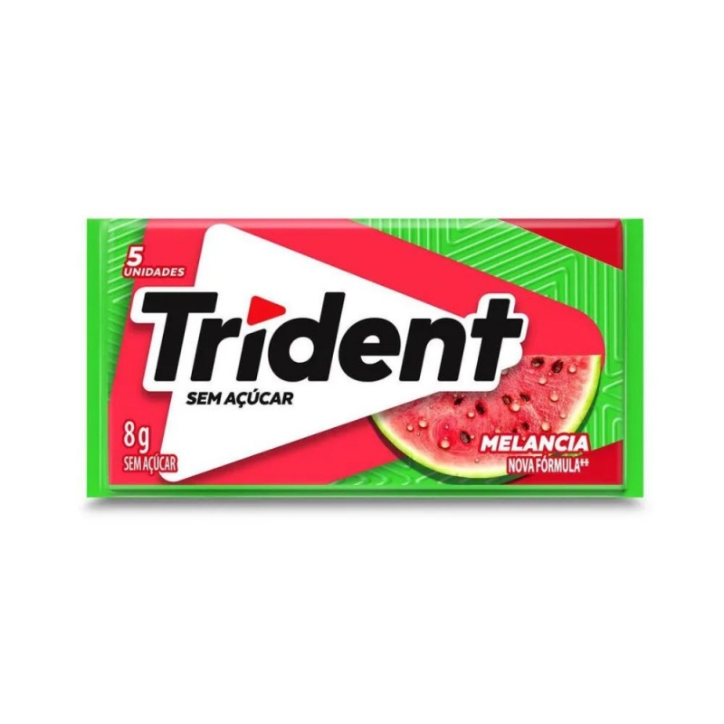 CHICLETE TRIDENT MELANCIA 8G