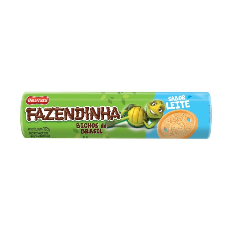 BOLACHA FAZENDINHA SABOR LEITE 108G