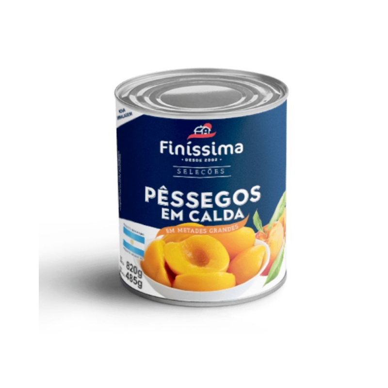 PESSEGOS EM CALDA FINISSIMA 485G LIQ 820