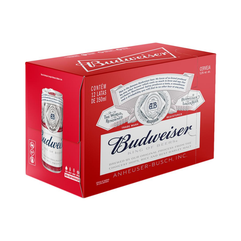 PACK DE CERVEJA BUDWEISER 12X LATAS 350ml