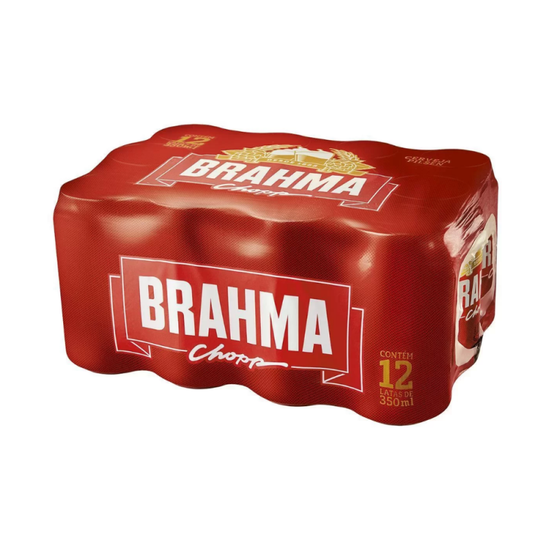 PACK DE CERVEJA BRAHMA 12X LATAS 350ML