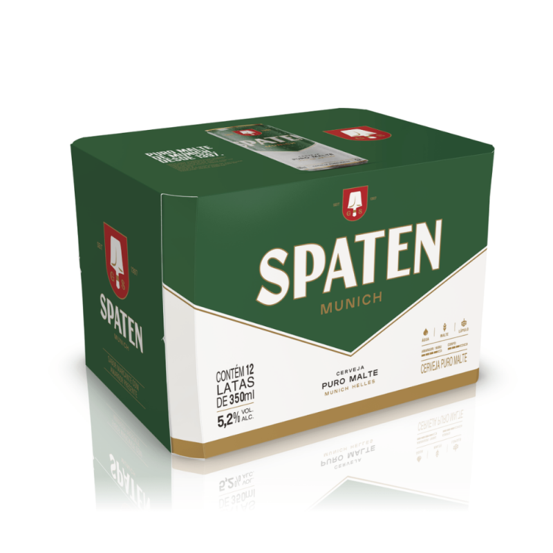 PACK DE CERVEJA SPATEN 12X LATAS 350ml