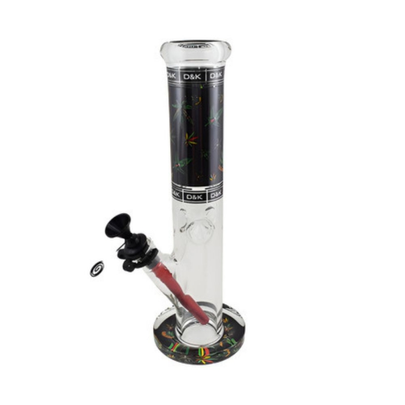 BONG DE VIDRO D&K ICE ILUSTRADO 30CM X 45MM