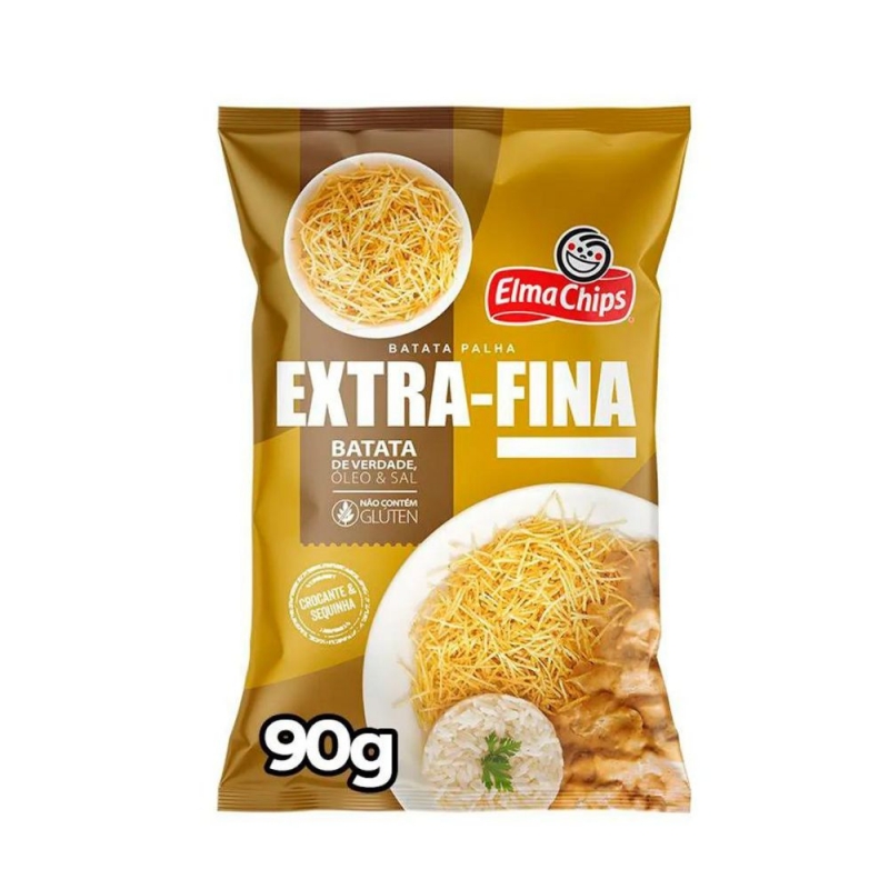 BATATA PALHA EXTRA FINA ELMA CHIPS 90G