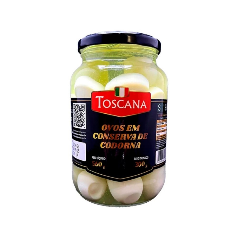 OVOS EM CONSERVA DE CODORNA TOSCANA 300G LIQ 500