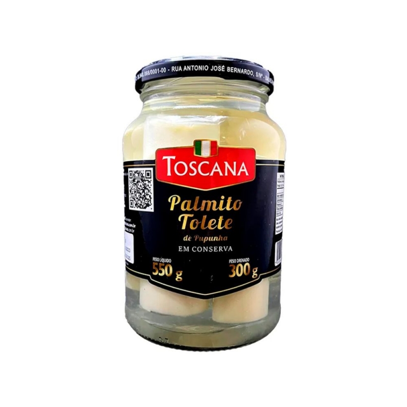 PALMITO TOLETE DE PALMEIRA REAL TOSCANA 300G LIQ 500