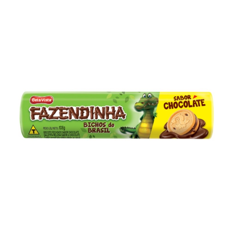 BOLACHA FAZENDINHA SABOR CHOCOLATE 108G